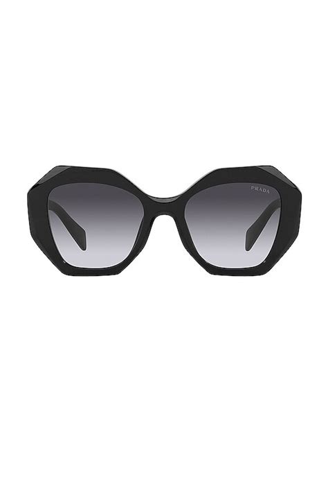 Prada Sculto Reo Irregular Rounded in Black 